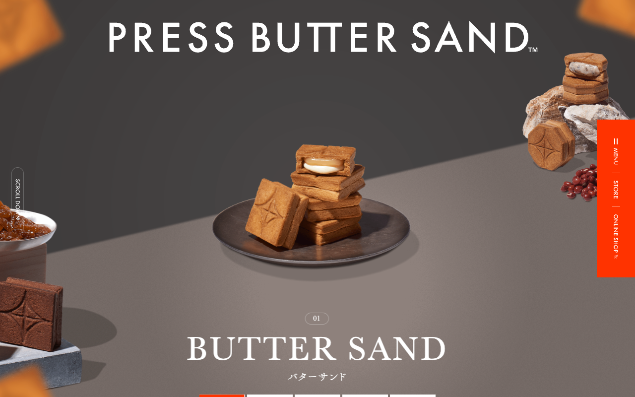 PRESS BUTTER SAND