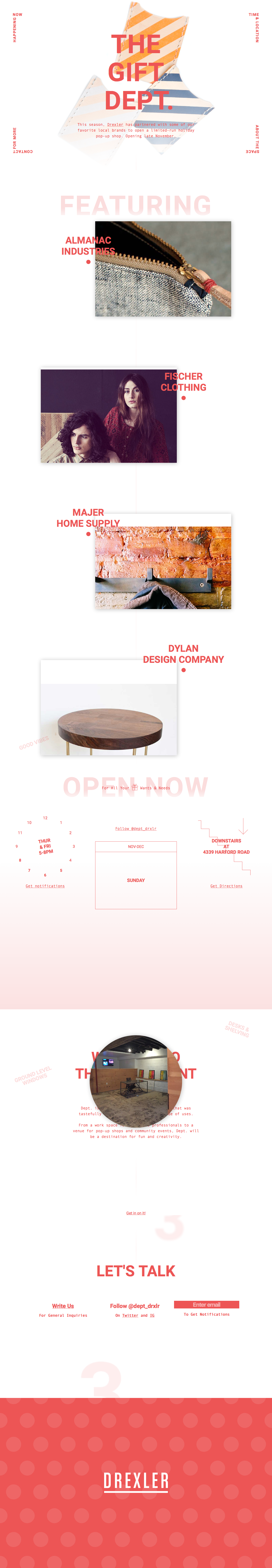 The Gift Department at Drexler