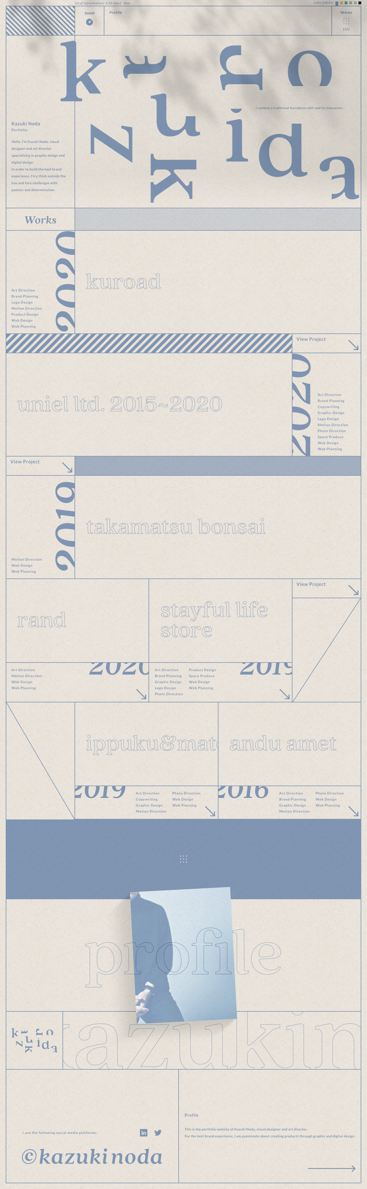 Kazuki Noda Portfolio