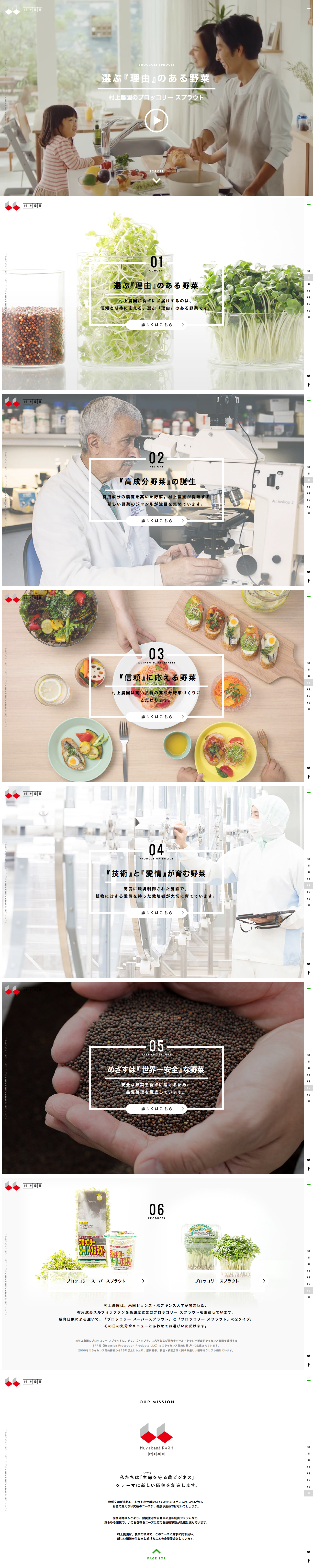 村上農園のブロッコリー スプラウト