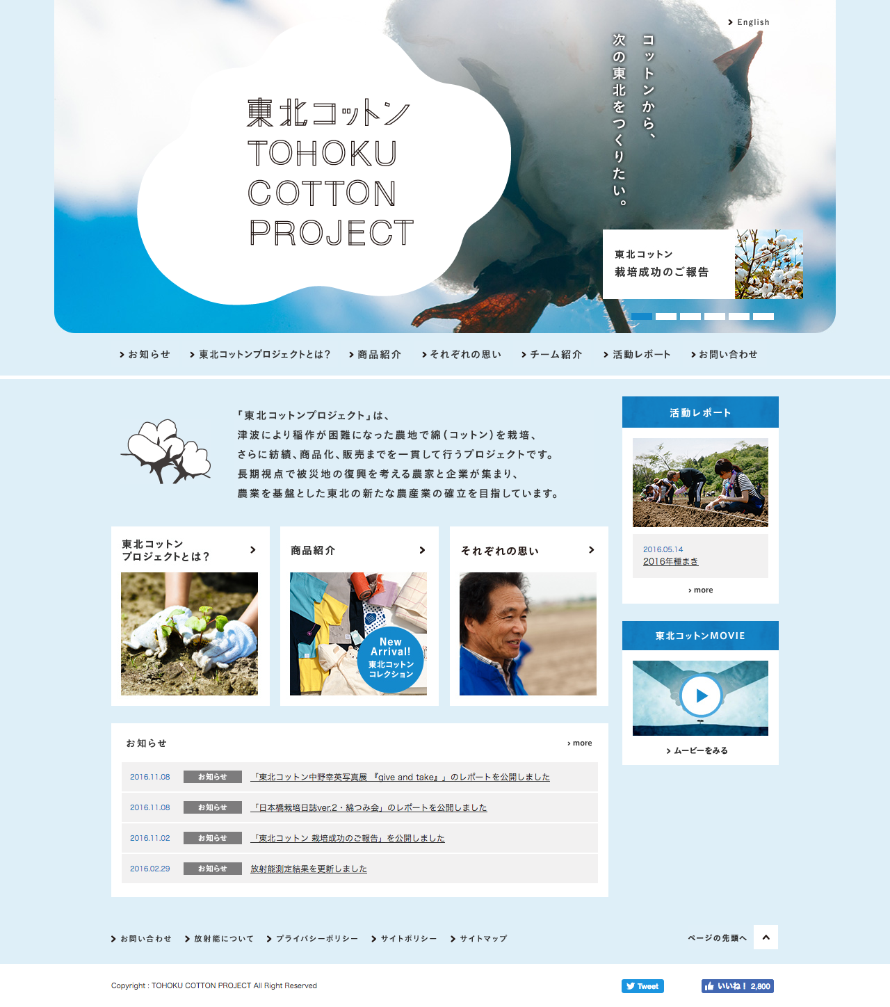 東北コットンプロジェクト